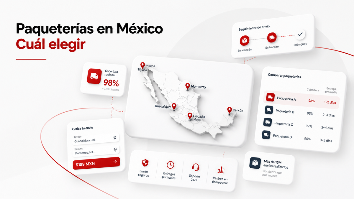 Paqueterías en México: Cuál Elegir Según tu Operación