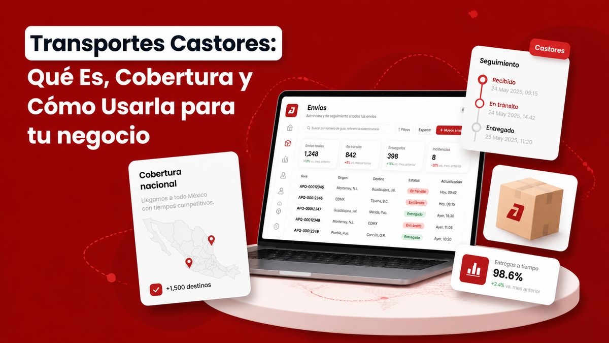 Transportes Castores: Qué Es, Cobertura y Cómo Usarla para tu Negocio - Guía completa de Autopaquete
